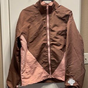 URBAN OUTFITTERS Brown and Pink windbreaker